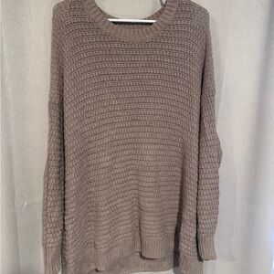 Cozy Brown Knit Sweater
